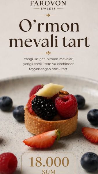 O'rmon mevali tart