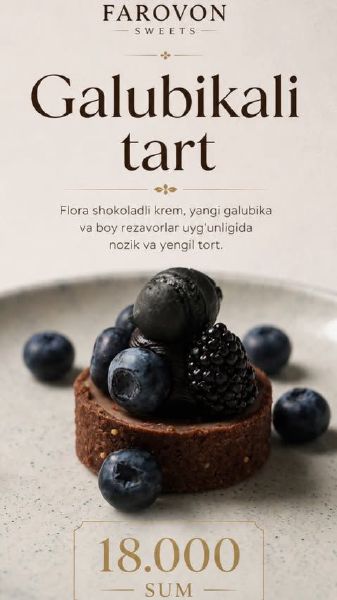 Galubikali tart